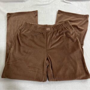 JOYSPUN Wide Leg Lounge Pants – Light Brown - Size Small (4-6)